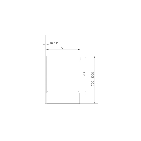 Dimensiones - Sistema de elevación para encimeras cocina - Granberg Sidelift 6400